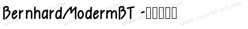 BernhardModermBT 字体转换